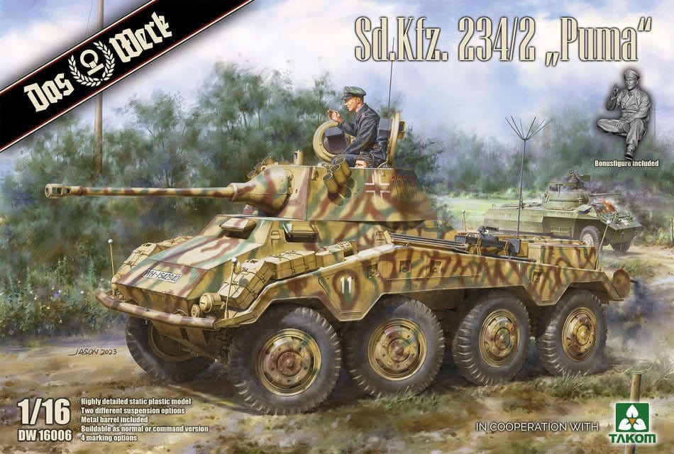 Das Werk 1/16 Sd.Kfz. 234/2 Puma Plastic Model Kit