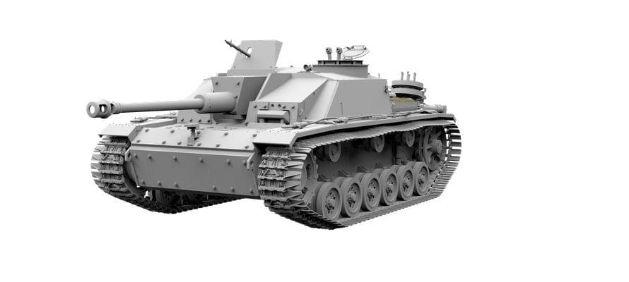 Das Werk 1/16 StuG III Ausf.G w/ Winterketten Plastic Model Kit - Image 2