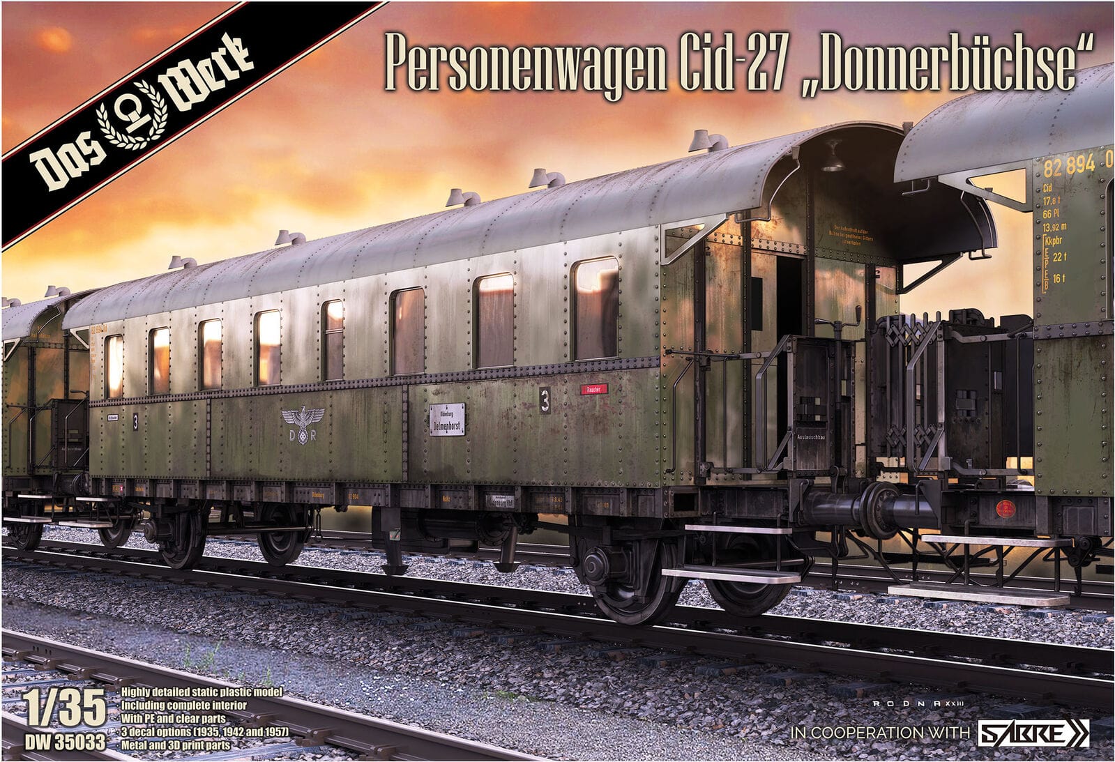 Das Werk 1/35 Personenwagen Cid-27 Donnerbuchse Plastic Model Kit