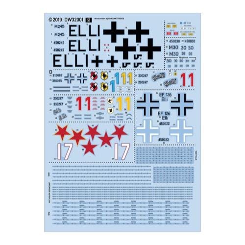 Daswerk 32001 1/32 Ju EF-126 Elli/ EF-127 Walli Plastic Model Kit - Image 2