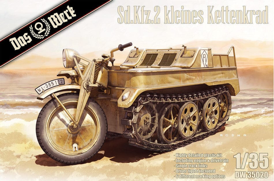 Daswerk 35020 1/35 Sd.Kfz.2 kleines Kettenkrad Plastic Model Kit