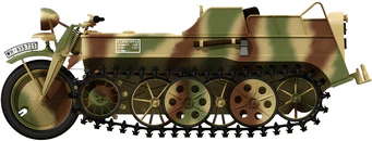 Daswerk 35020 1/35 Sd.Kfz.2 kleines Kettenkrad Plastic Model Kit - Image 3