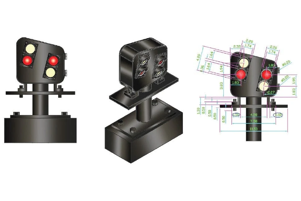DCC Concepts Alpha Mimic 12X 4 Led UK Modern Ground Signal - Image 2