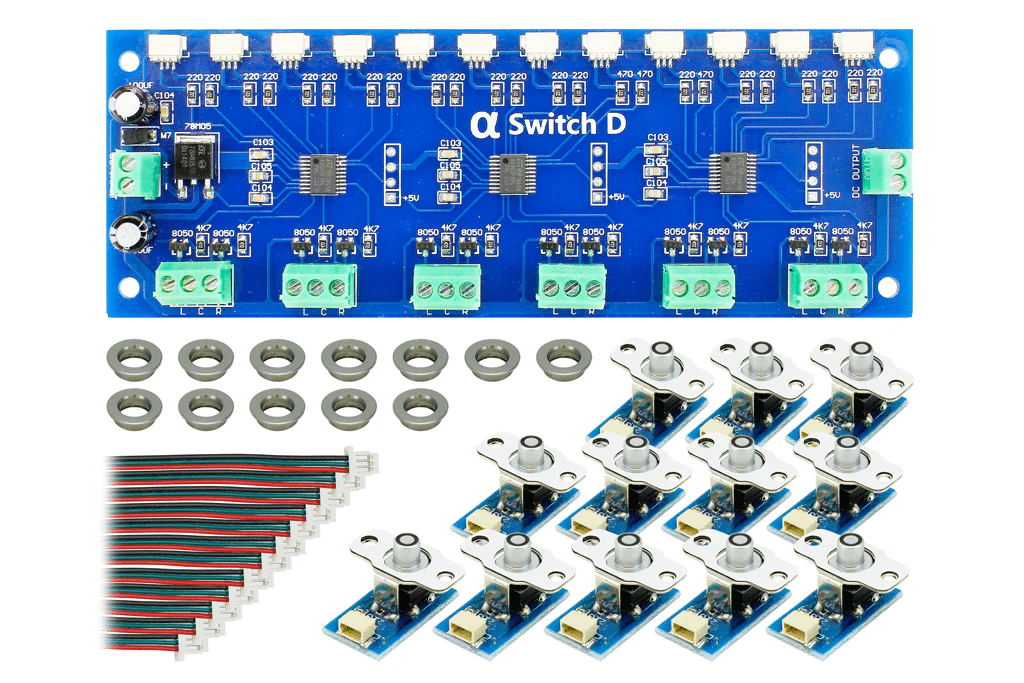DCC Concepts Cobalt AlphaSwitch-D (For Digital Devices) White (12 Pack)