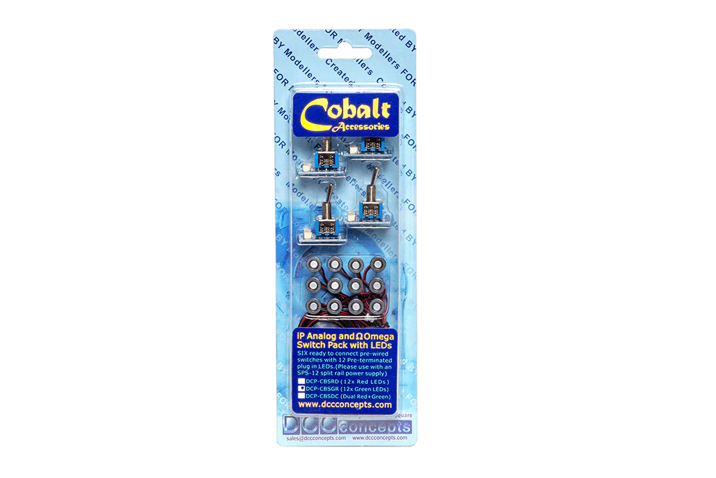 DCC Concepts Cobalt Ip Analogue And Omega Switch Pack With Red LED (6) - Image 4
