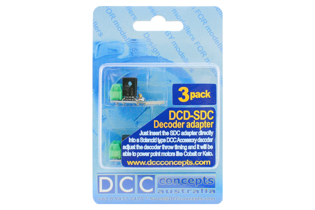 DCC Concepts DCC Decoder Converter 3 Wire To 2 Wire (3 Pack)
