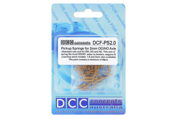 DCC Concepts DCF-PS2.0 Pickup Springs 2.0mm Axles (48 Pack) - Image 2