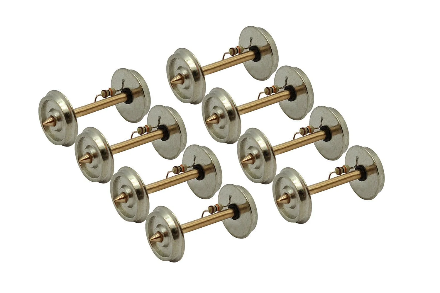 DCC Concepts DCW-W10.5R-OO Quality Resistive Wheelsets OO/16.5mm Track 8x 10.5mm (2'8") (8pcs)