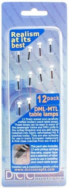 DCC Concepts DML-MTL - Working Table Lamps - BR and EU (12pcs)