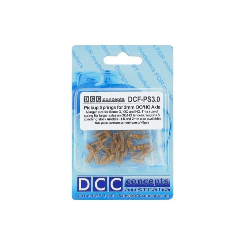 DCC Concepts Pickup Springs 3.0mm Axles (48pcs)