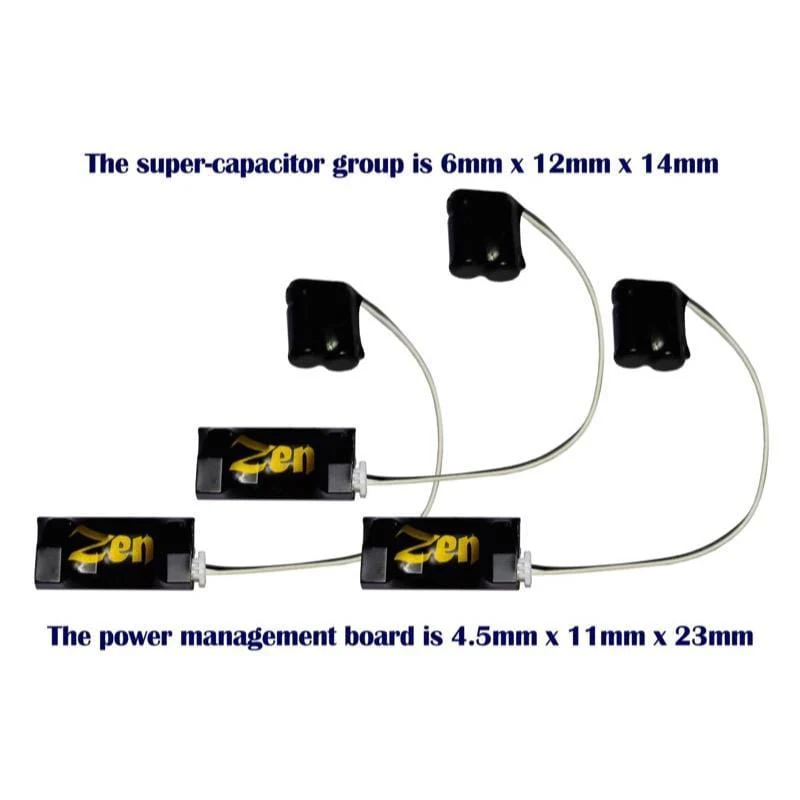 DCC Concepts Zen 3 Wire Medium Stay Alive for Zen Black and Blue+ Decoders (3 pack)