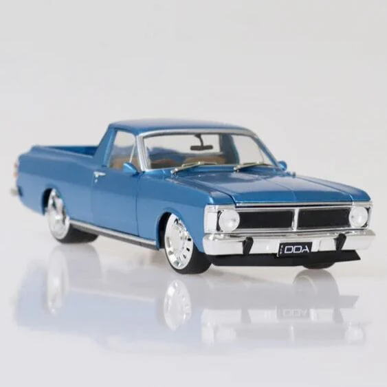 DDA 1/24 Blue XY Ford Falcon Ute Custom with Super Charged Barra Engine - Fully Detailed Diecast Model