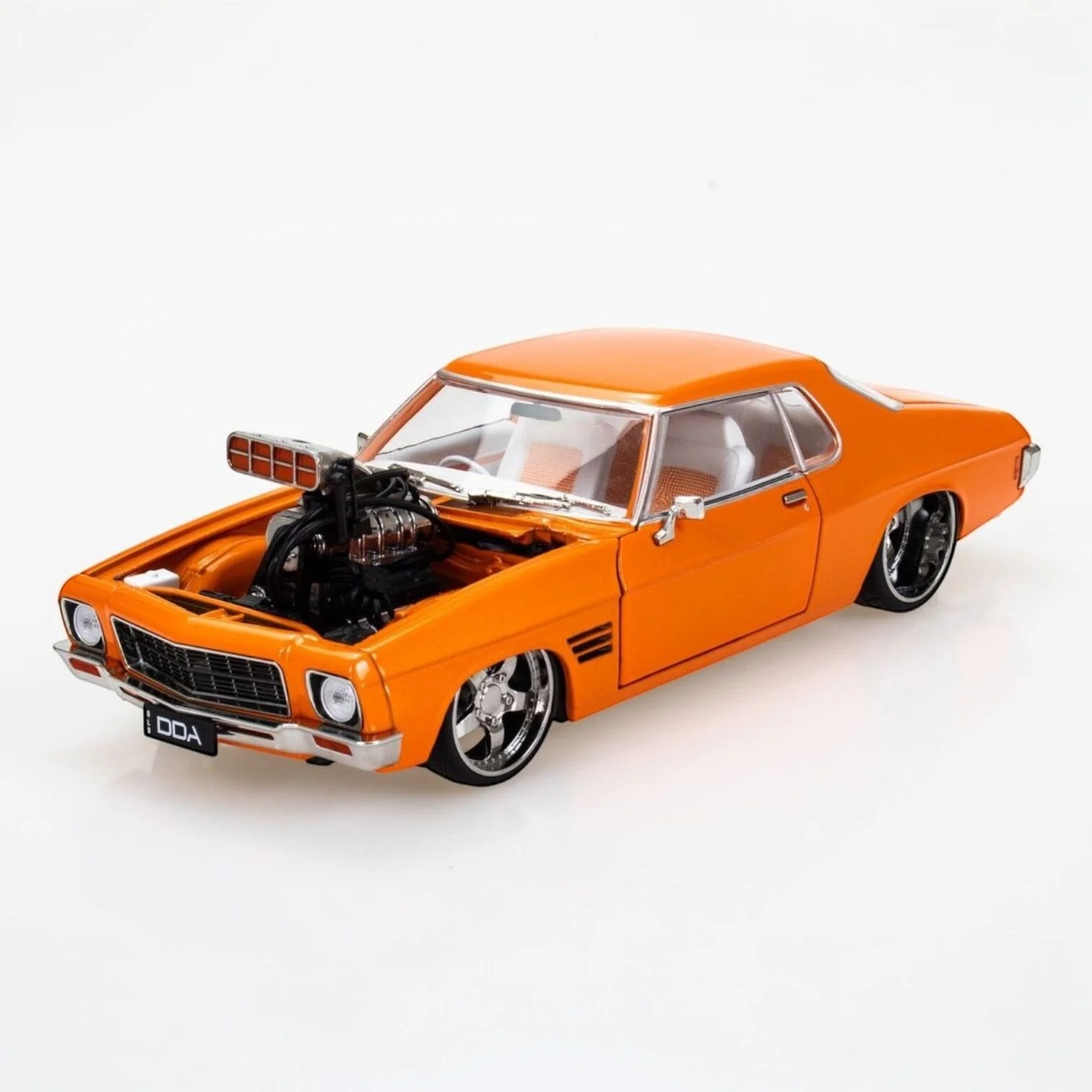 DDA 1/24 HQ Holden 2 Door Supercharged Fully Detailed Diecast Model - Orange