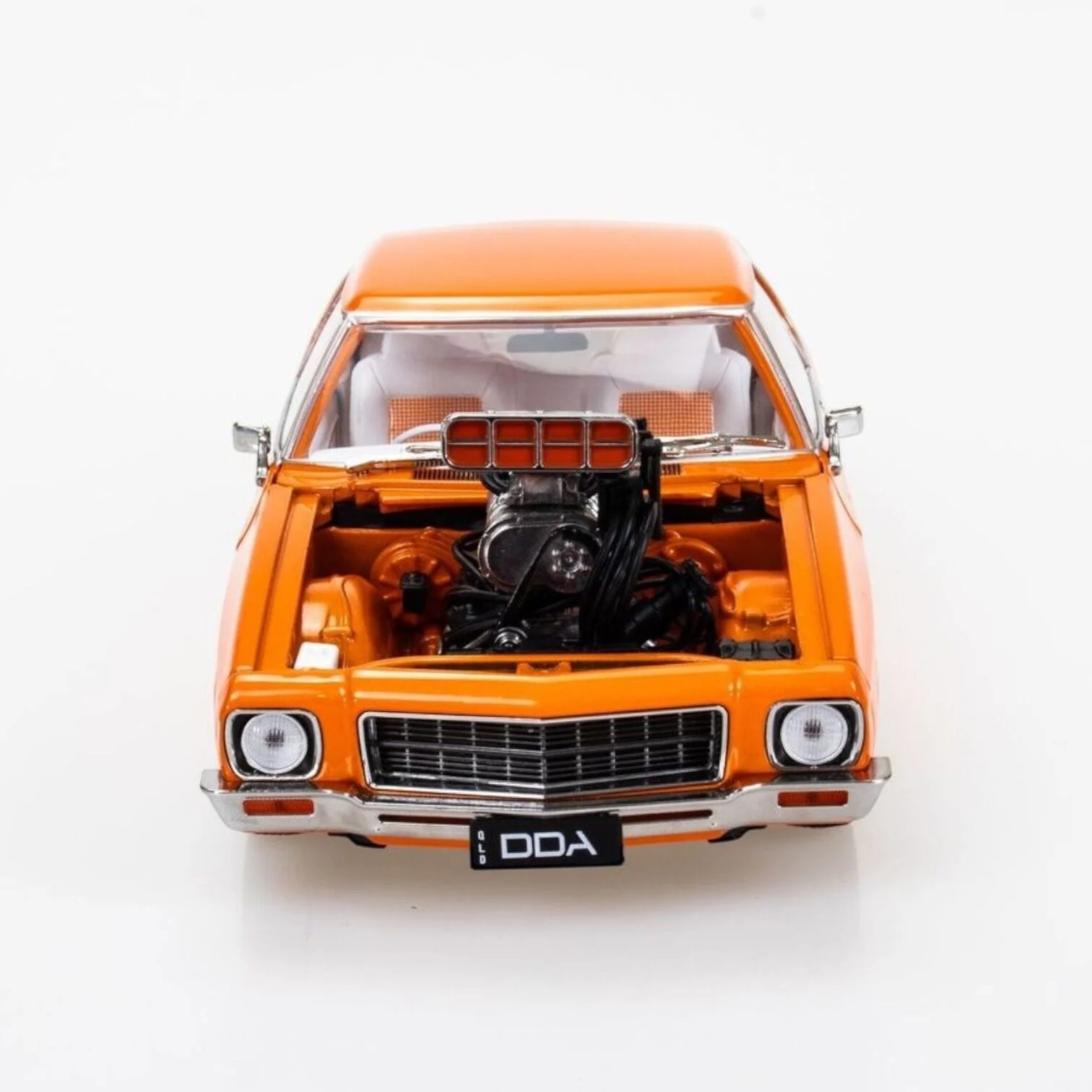 DDA 1/24 HQ Holden 2 Door Supercharged Fully Detailed Diecast Model - Orange - Image 3