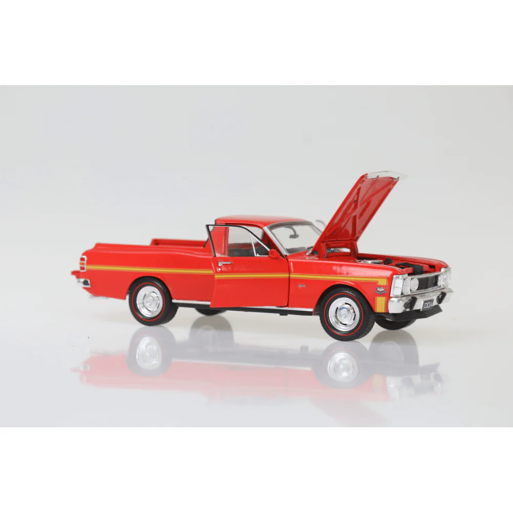DDA 1/24 Red 1970 XW GTHO Ford Falcon Ute 351 T-Bar Auto - Fully Detailed Diecast Model
