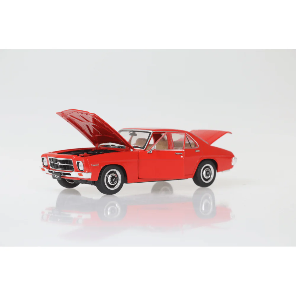 DDA 1/24 Red HQ Holden Kingswood 4 Door - Fully Detailed Diecast Model
