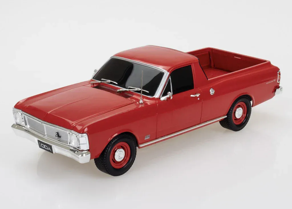DDA 1/24 Red XW Standard Ford Ute Spectra Rides Plastic Light Up Model - Image 2
