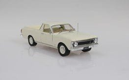 DDA 1/24 White 1969 XW Ford Falcon Ute 6 Cylinder Fully Detailed Diecast Model
