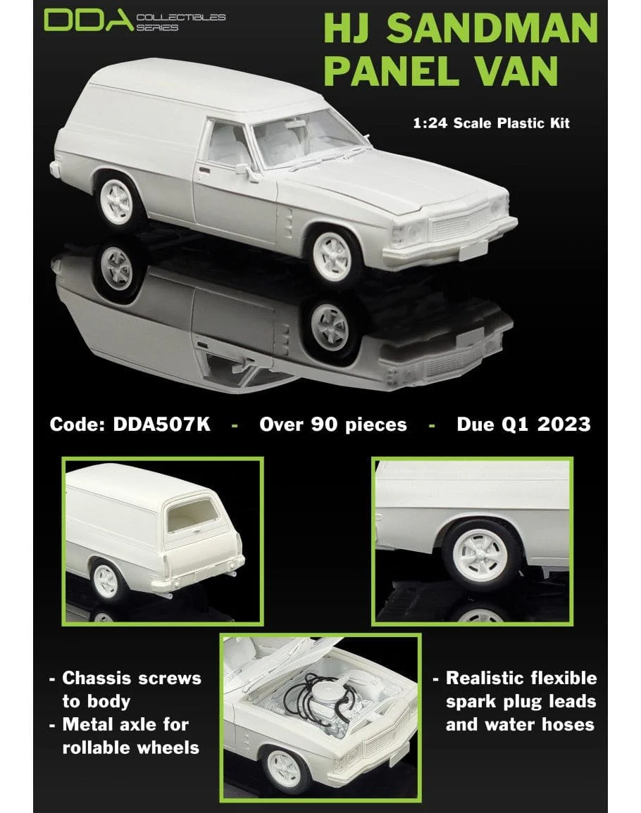 DDA 507K 1/24 Holden HJ Sandman Panel Van Plastic Model Kit - Image 5