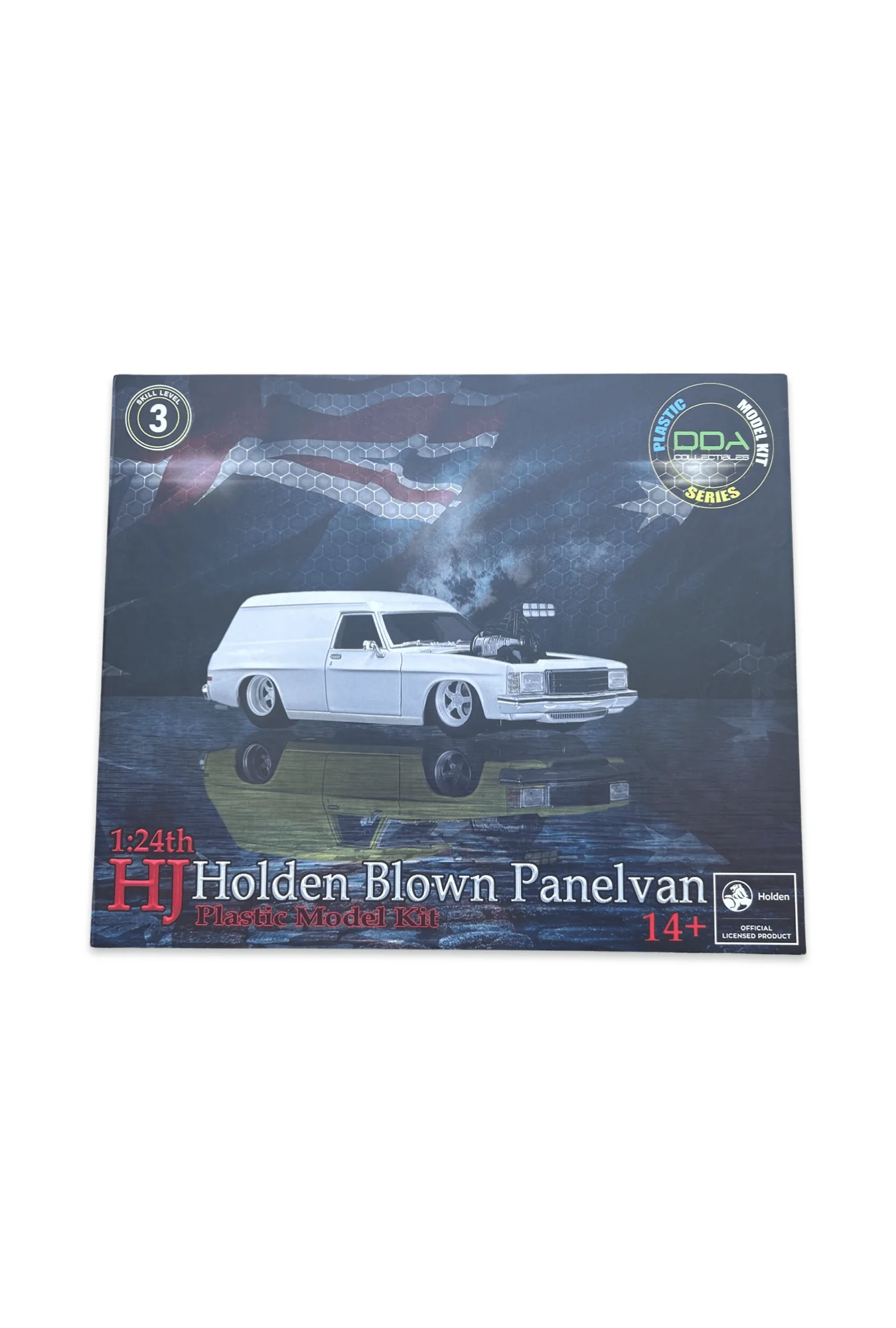 DDA 515K 1/24 Super Charged Slammed 1975 Holden HJ Panelvan Plastic Model Kit - Image 4