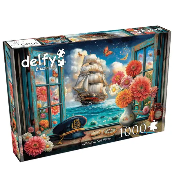 Delfy 26028 Window Sea View 1000pc Jigsaw Puzzle