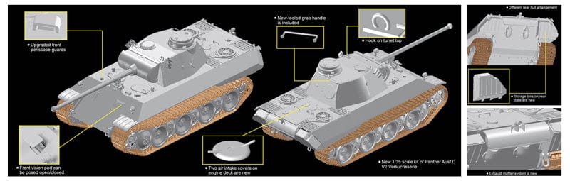 Dragon 1/35 Panther Ausf.D V2 Versuchsserie** - Image 3