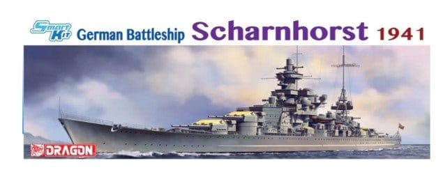 Dragon 1/350 GERMAN BATTELSHIP SCHARNHORST 1941 (SMART KIT) [1036]