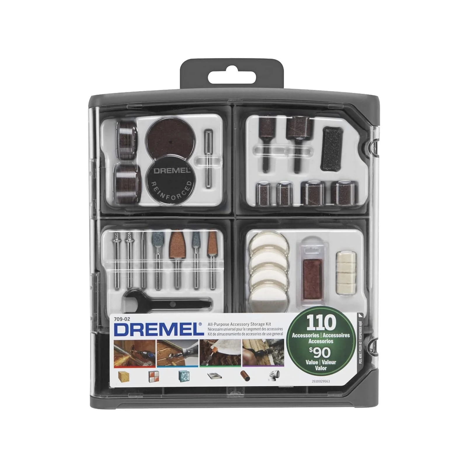 Dremel 110 Piece Multipurpose Mega Accessory Kit (709)**