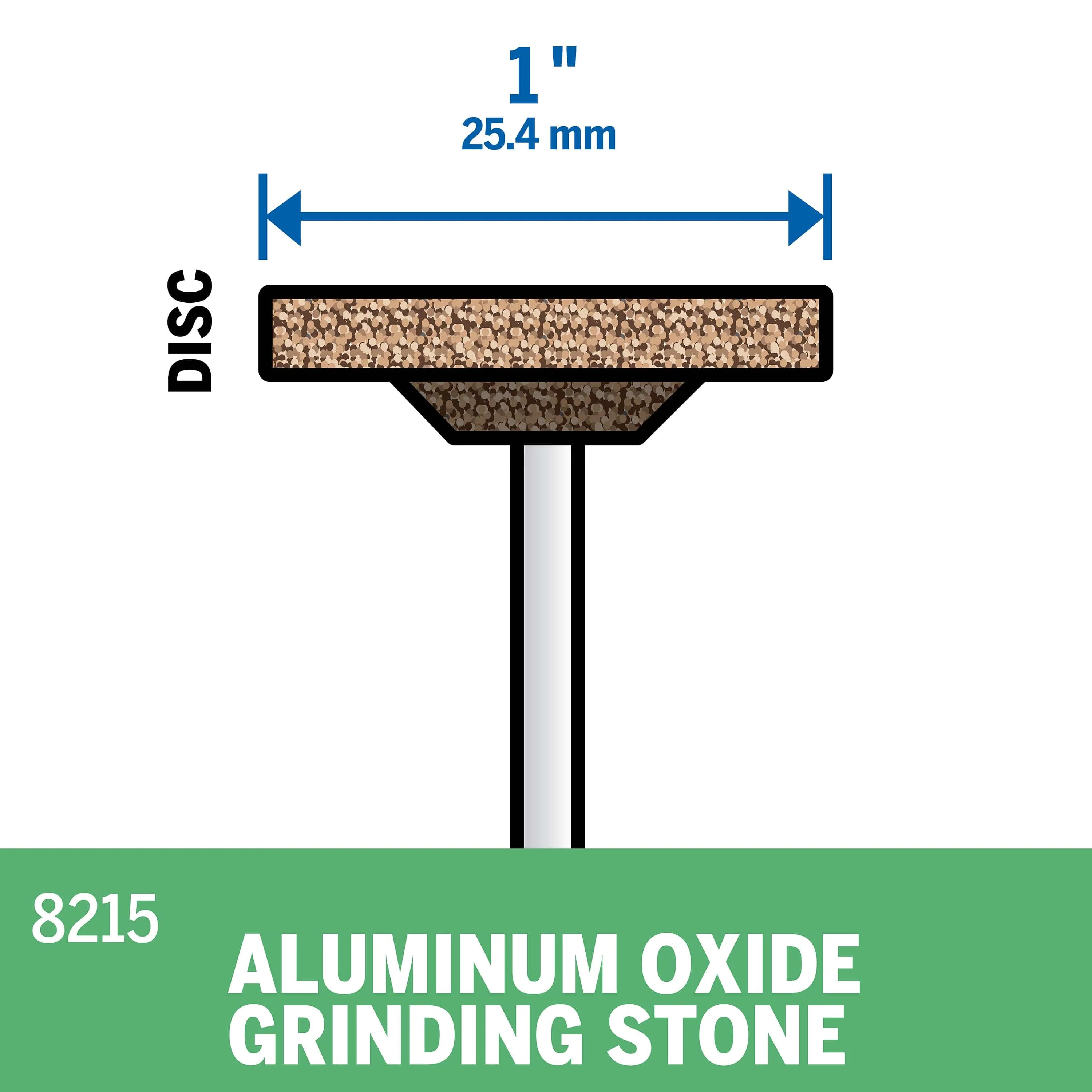 Dremel Aluminium Oxide Grinding Stone 25.4mm (8215)** - Image 2