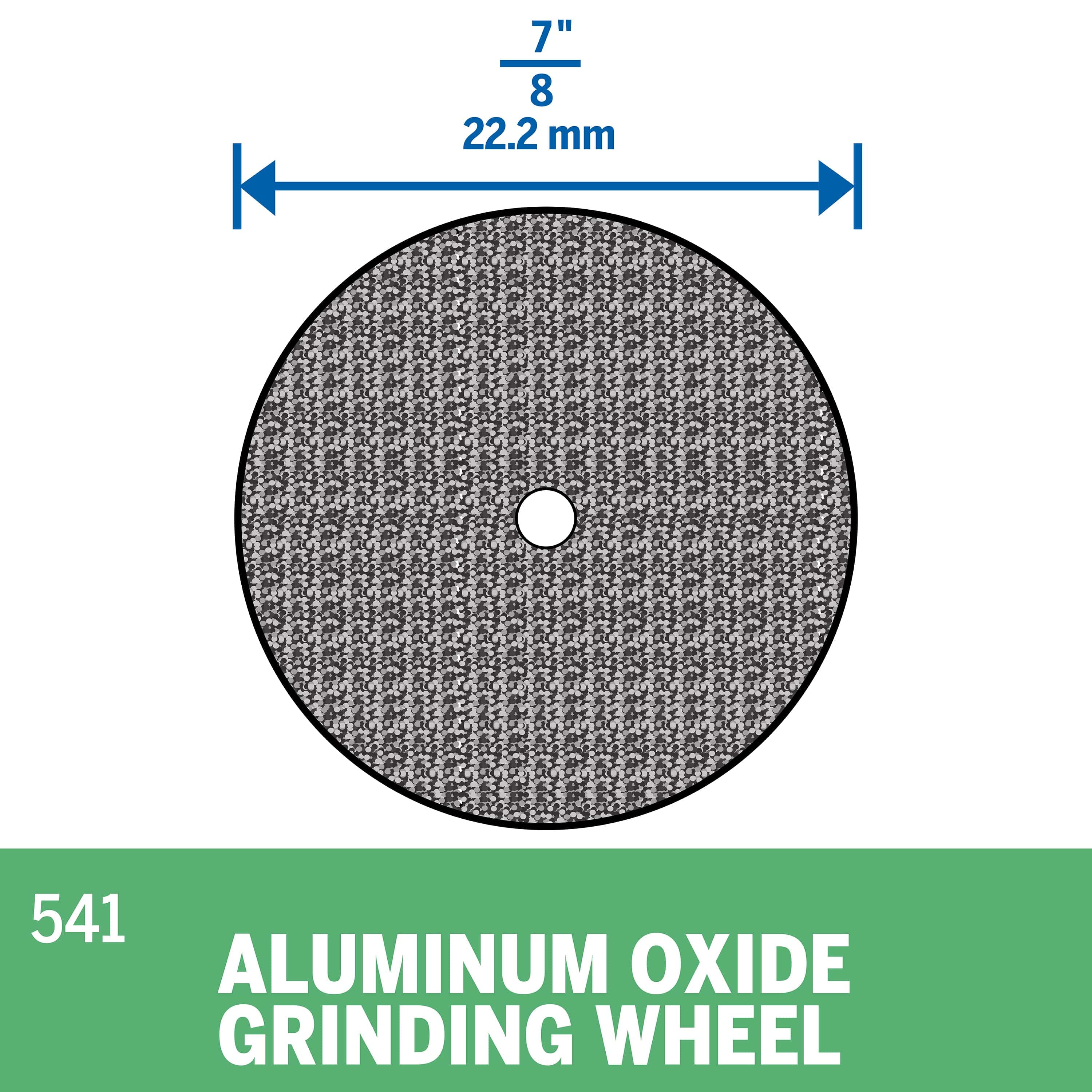 Dremel Aluminium Oxide Grinding Wheel 22.2mm (541) - 2 Pack** - Image 2