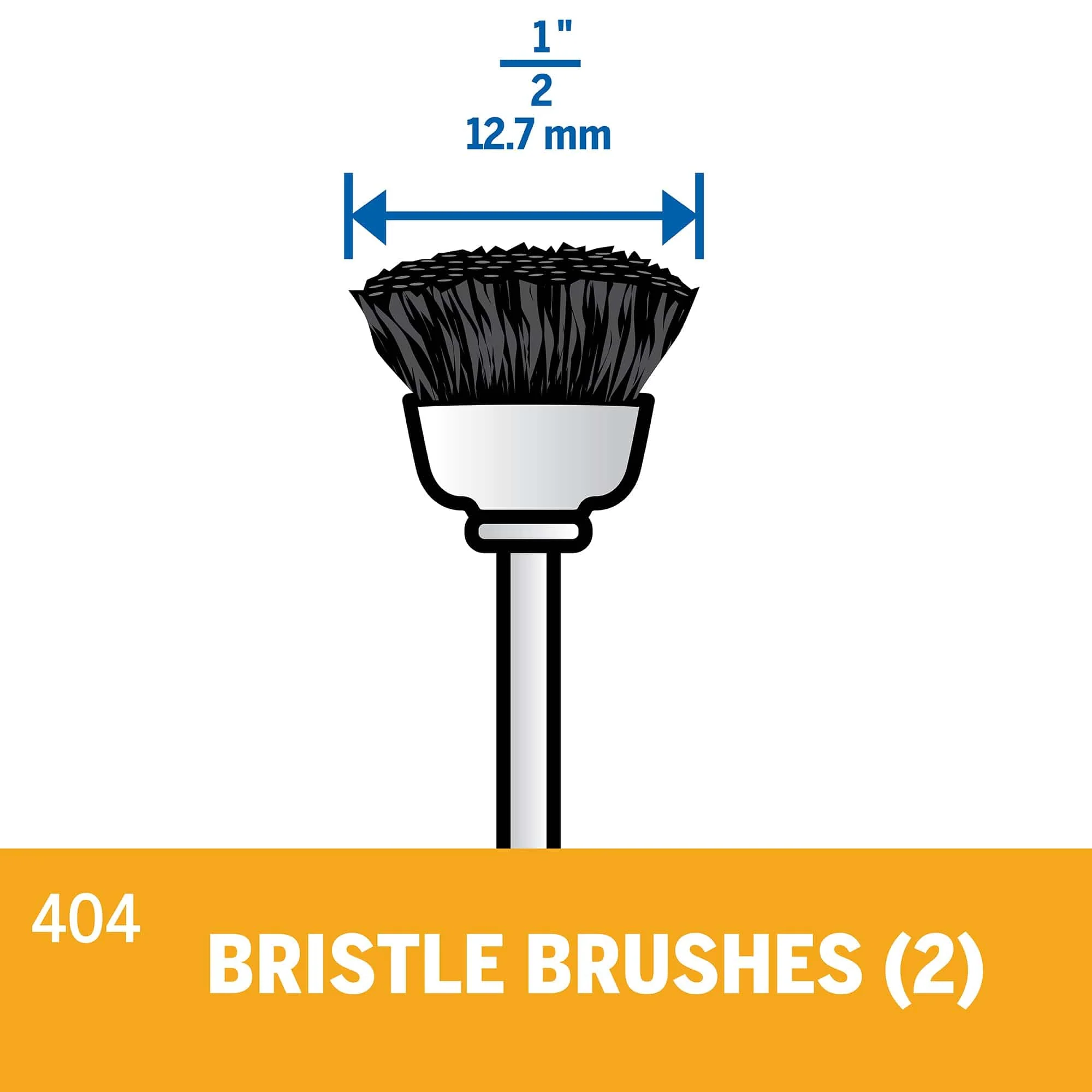 Dremel Bristle Brush 13mm (404-2) - 2 Pack** - Image 2