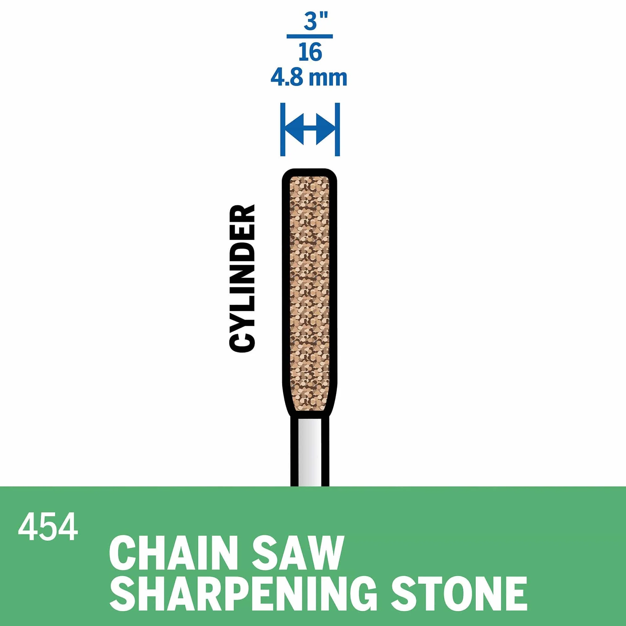 Dremel Chainsaw Sharpening Grinding Stone 4.8mm (454) - 2 Pack** - Image 2