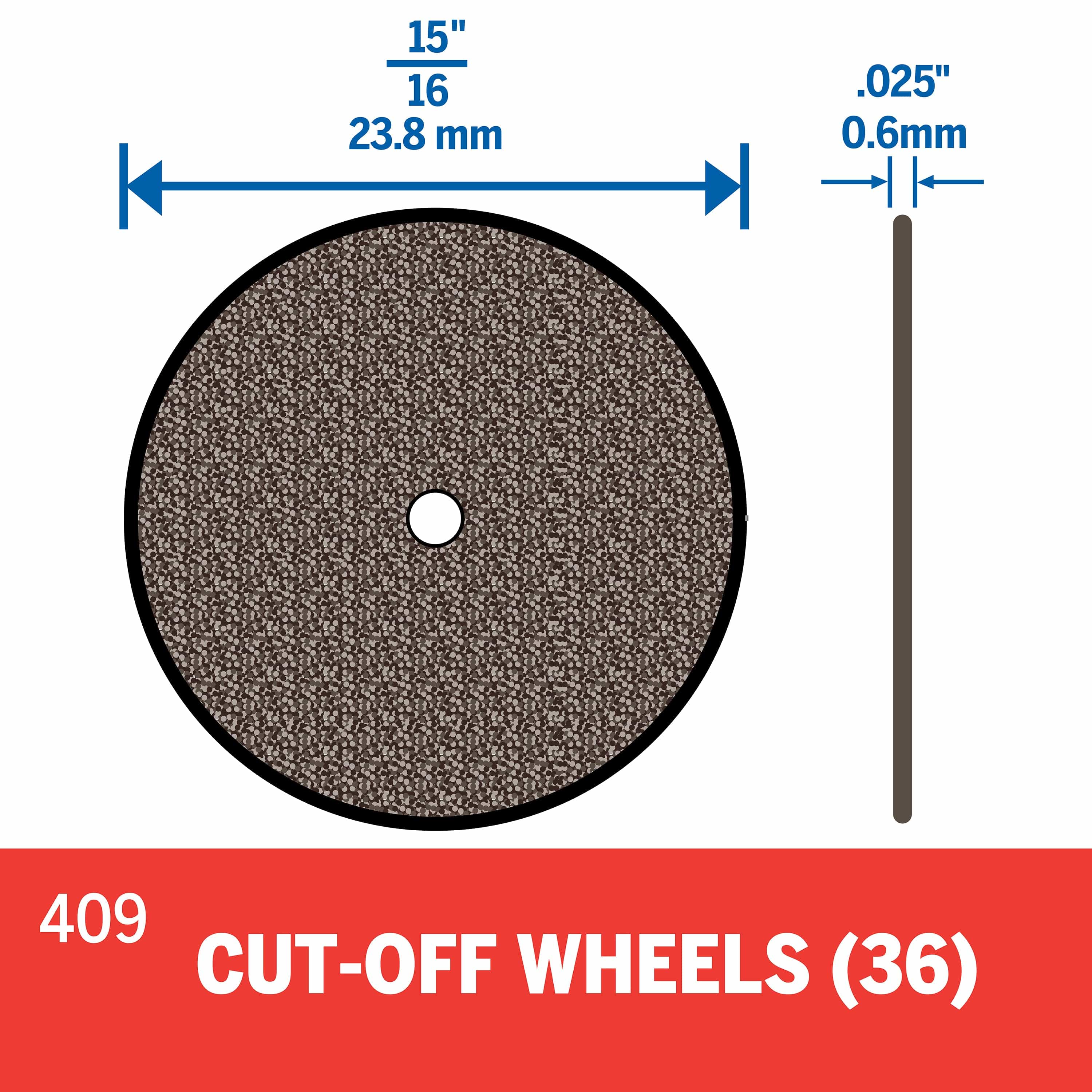 Dremel Cut Off Wheels 24mm (409) - 36 Pack** - Image 2