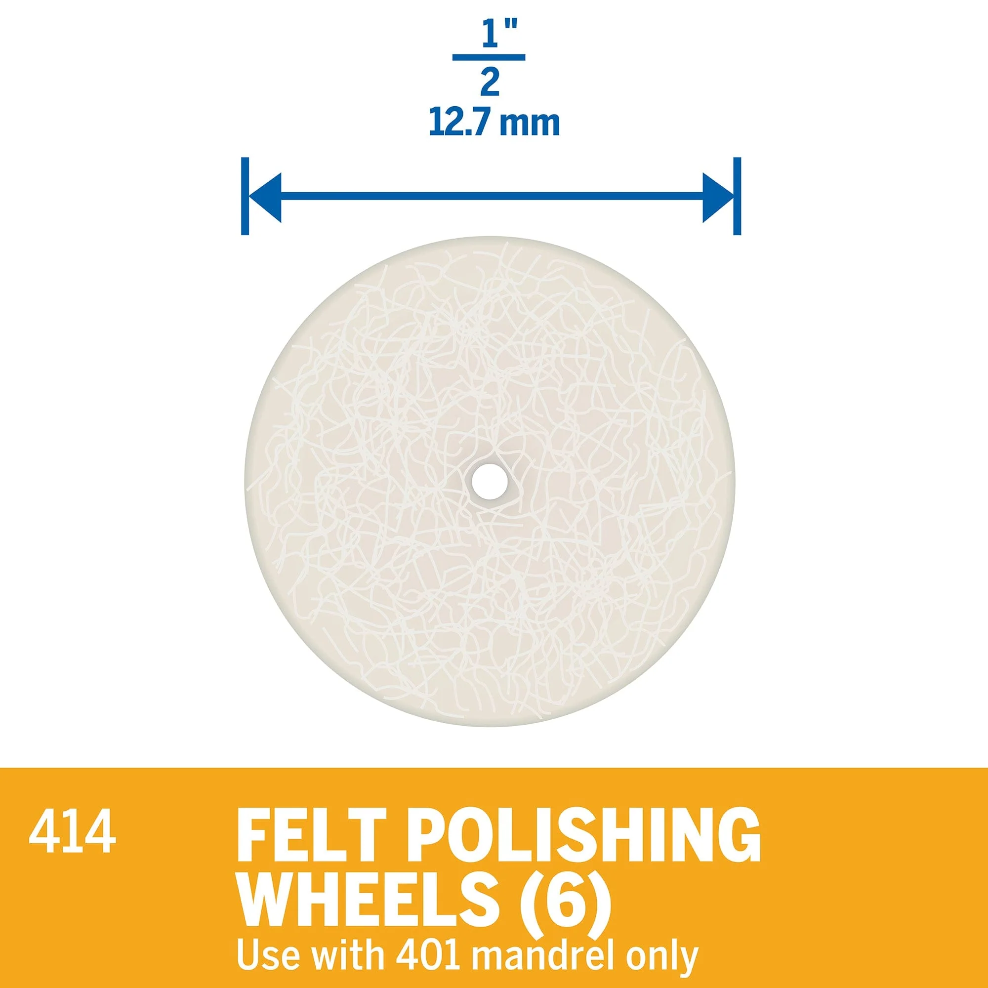 Dremel Polishing Wheel 13mm (414) - 6 Pack** - Image 2