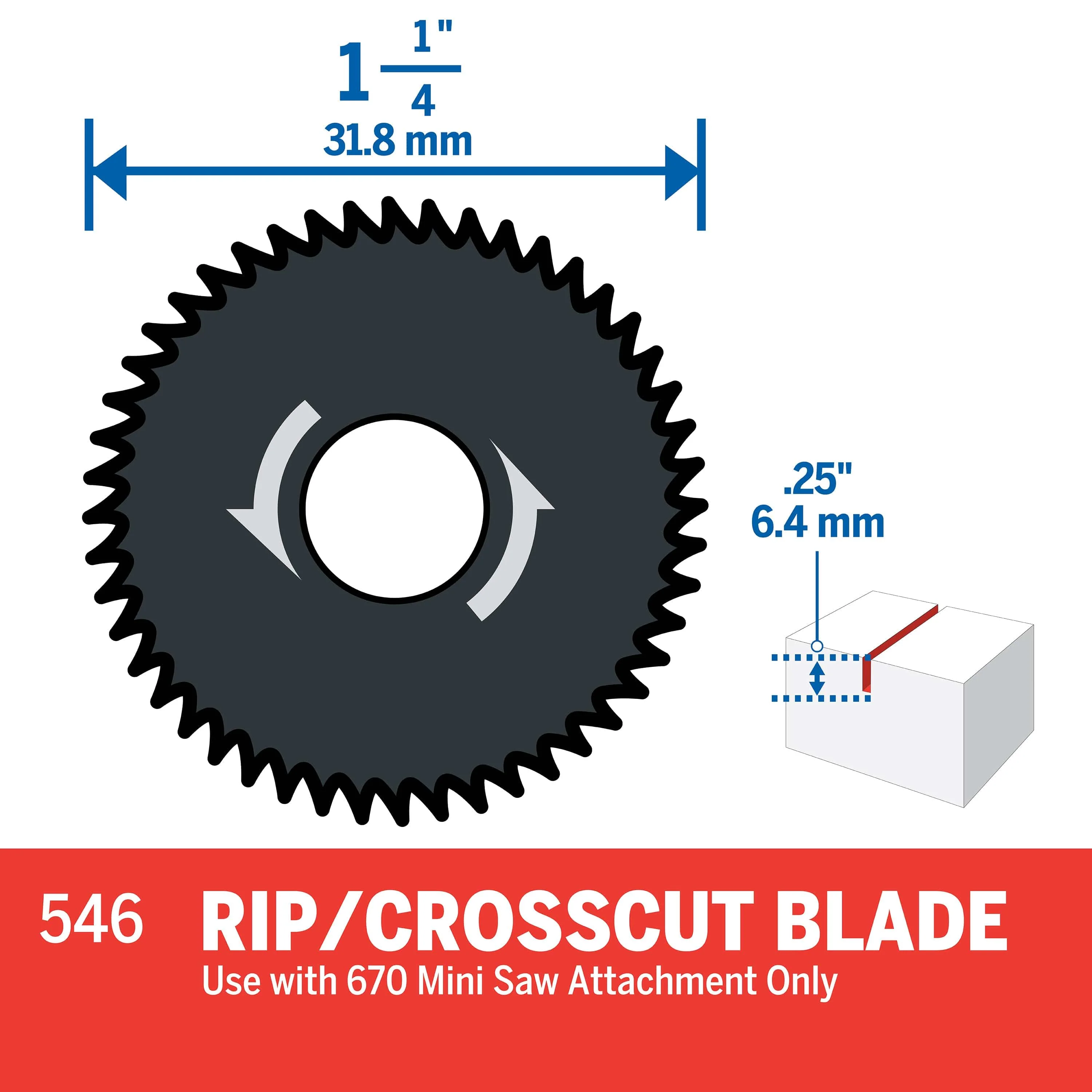 Dremel RIP/Crosscut Blade 32mm (546)** - Image 2