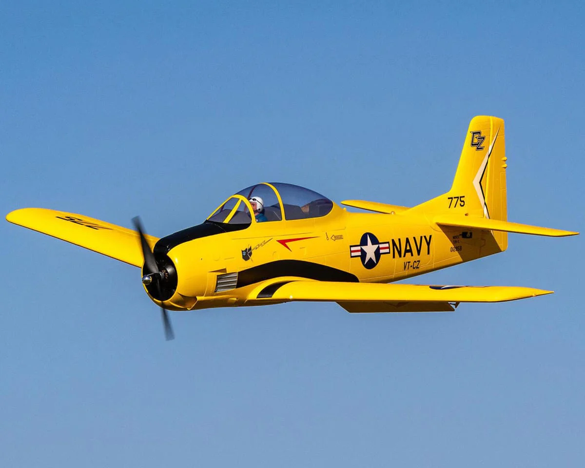 E-Flite Carbon Z T-28 Trojan 2.0m with SAFE and AS3X, BNF Basic, EFL013550 - Image 2