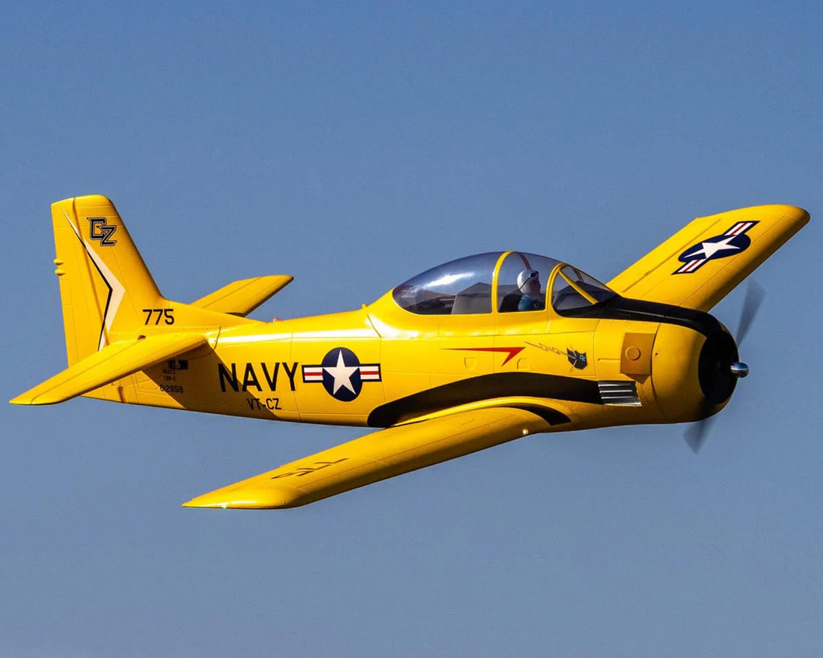 E-Flite Carbon Z T-28 Trojan 2.0m with SAFE and AS3X, BNF Basic, EFL013550 - Image 3