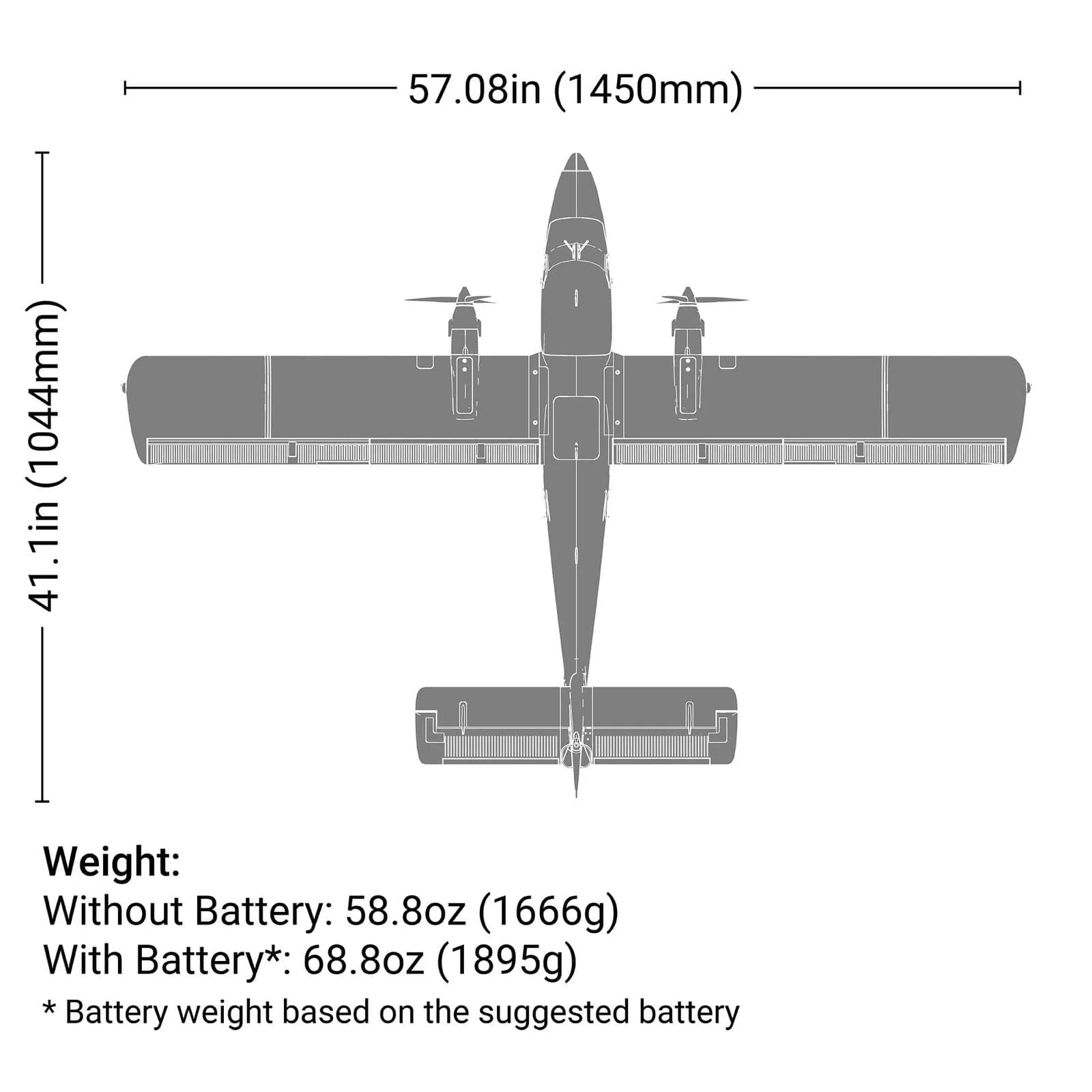 E-Flite DHC-6 Twin Otter 1.4m RC Plane, BNF Basic [EFL32050] - Image 14