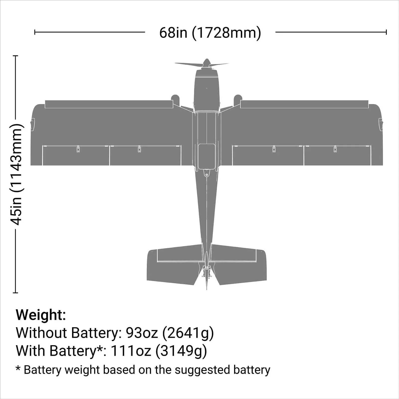 E-Flite Super Timber 1.7m STOL, BNF Basic (EFL02550) - Image 12