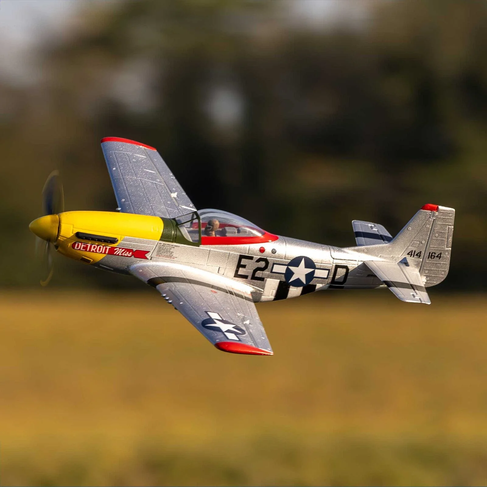 E-Flite UMX P-51D Miss Detroit RC Plane, BNF Basic, EFLU7350 - Image 11