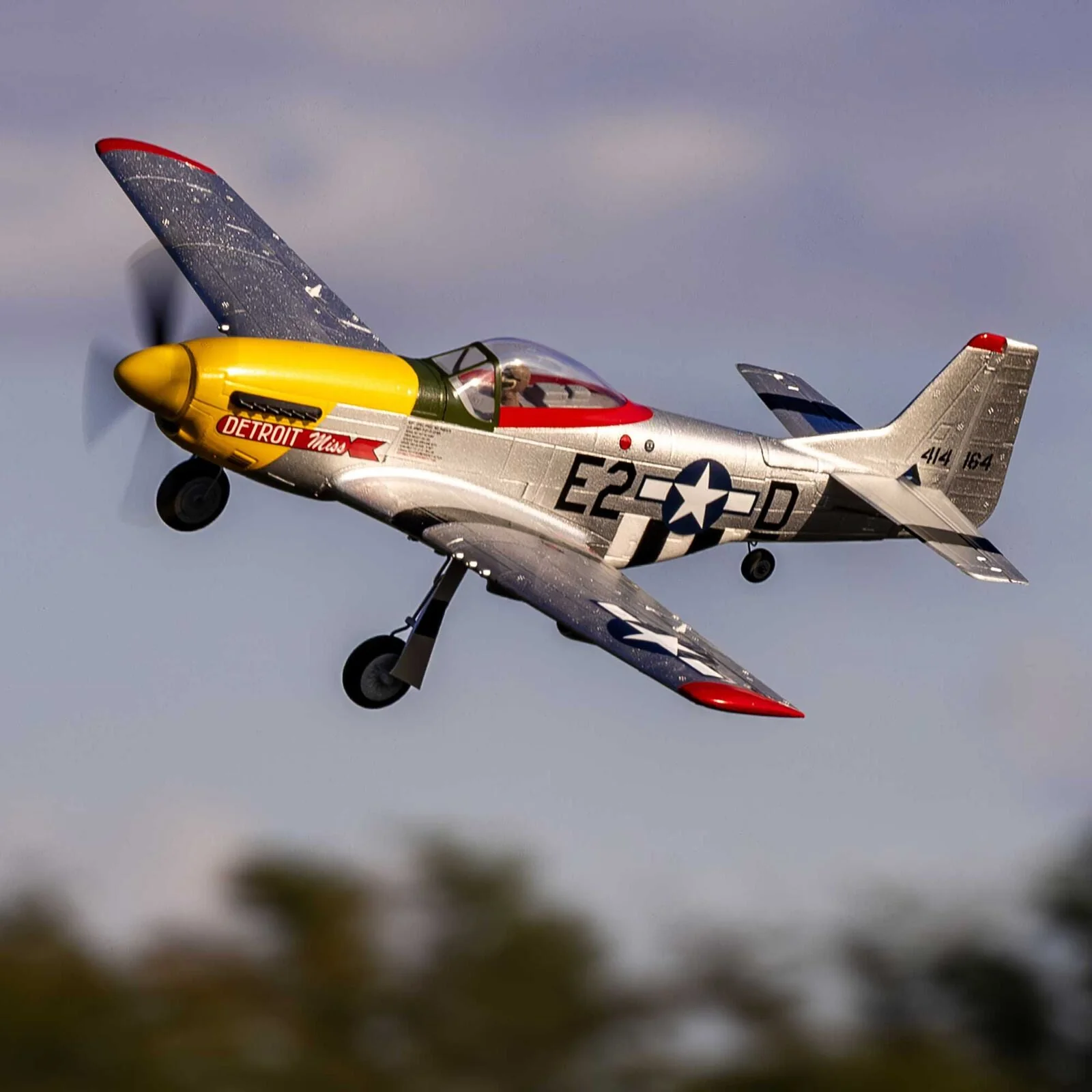 E-Flite UMX P-51D Miss Detroit RC Plane, BNF Basic, EFLU7350 - Image 12