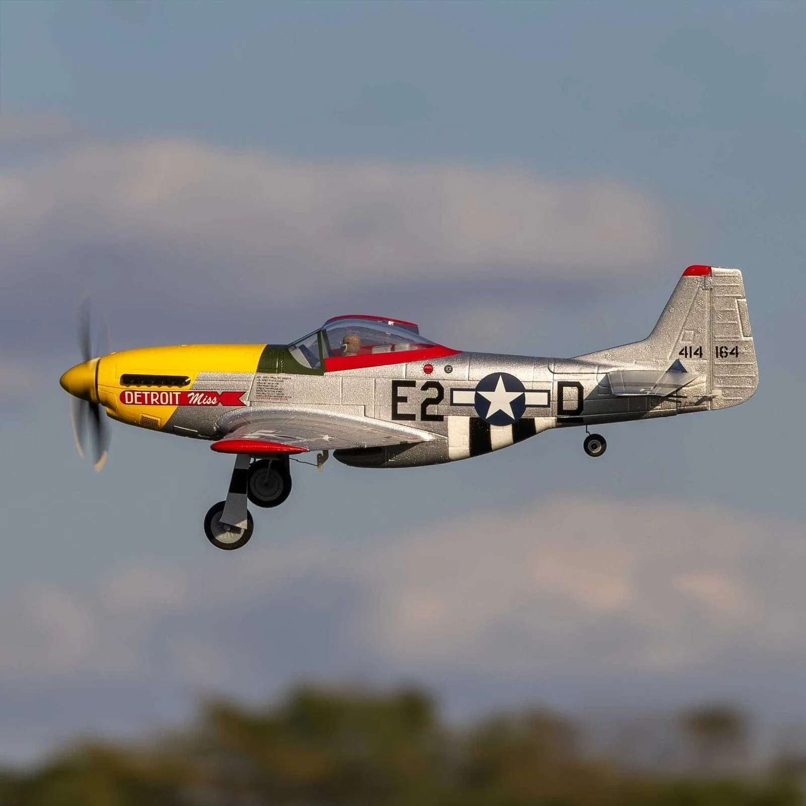 E-Flite UMX P-51D Miss Detroit RC Plane, BNF Basic, EFLU7350 - Image 13