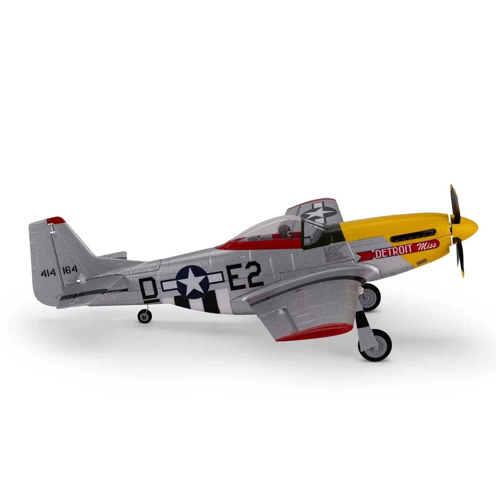 E-Flite UMX P-51D Miss Detroit RC Plane, BNF Basic, EFLU7350 - Image 6