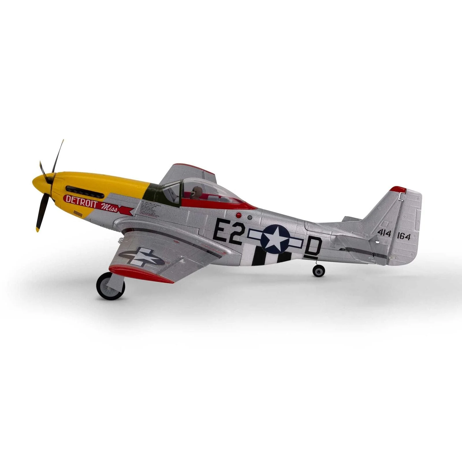 E-Flite UMX P-51D Miss Detroit RC Plane, BNF Basic, EFLU7350 - Image 9
