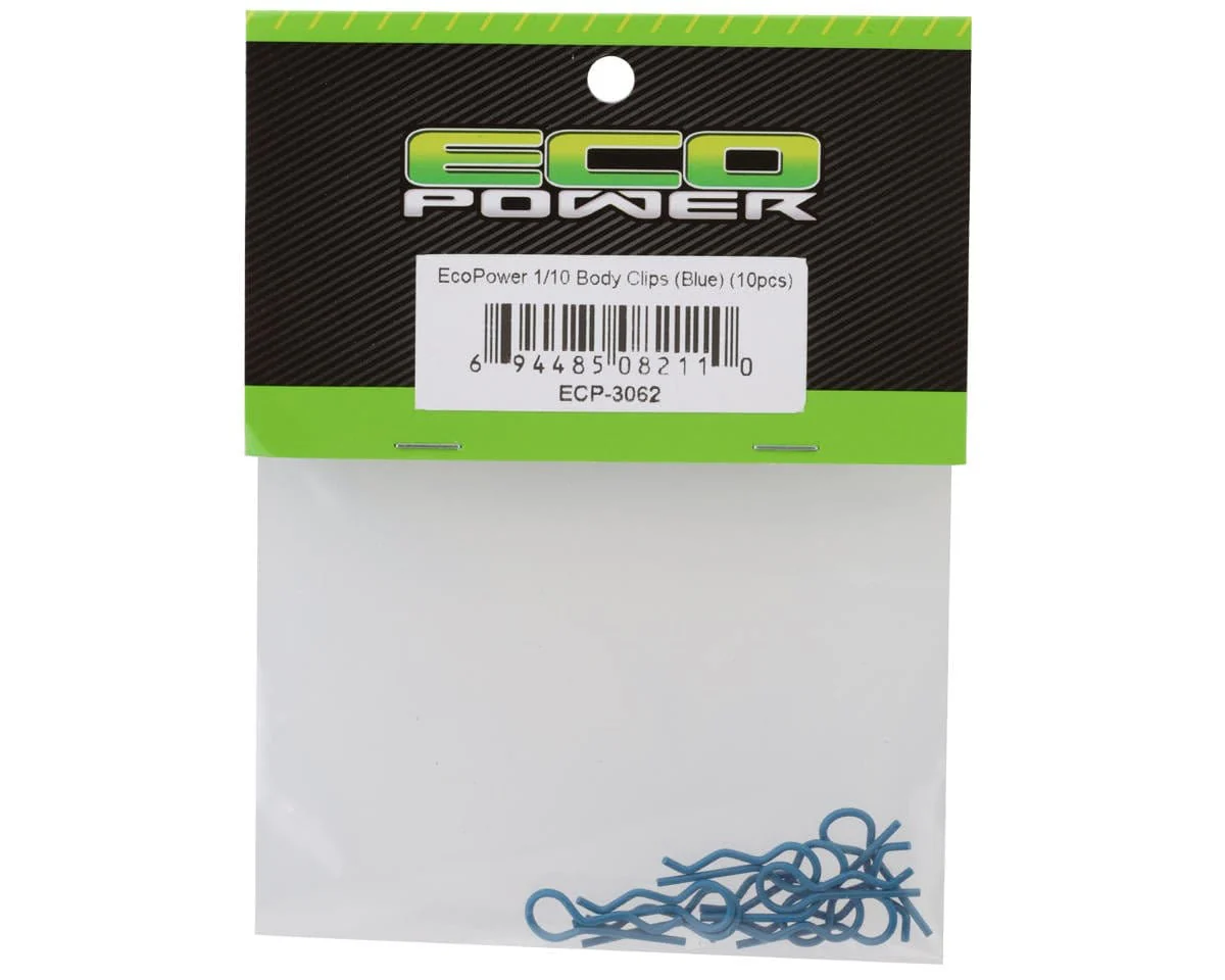 EcoPower 1/10 Body Clips - Blue (10) - Image 2