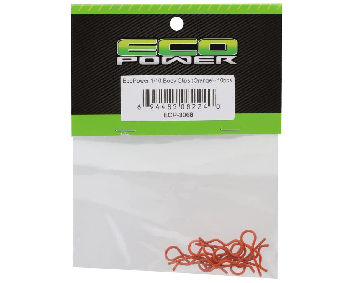 EcoPower 1/10 Body Clips - Orange (10) - Image 2