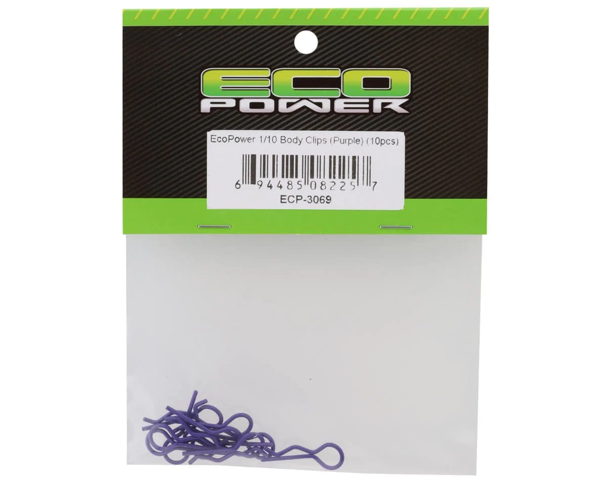 EcoPower 1/10 Body Clips - Purple (10) - Image 2