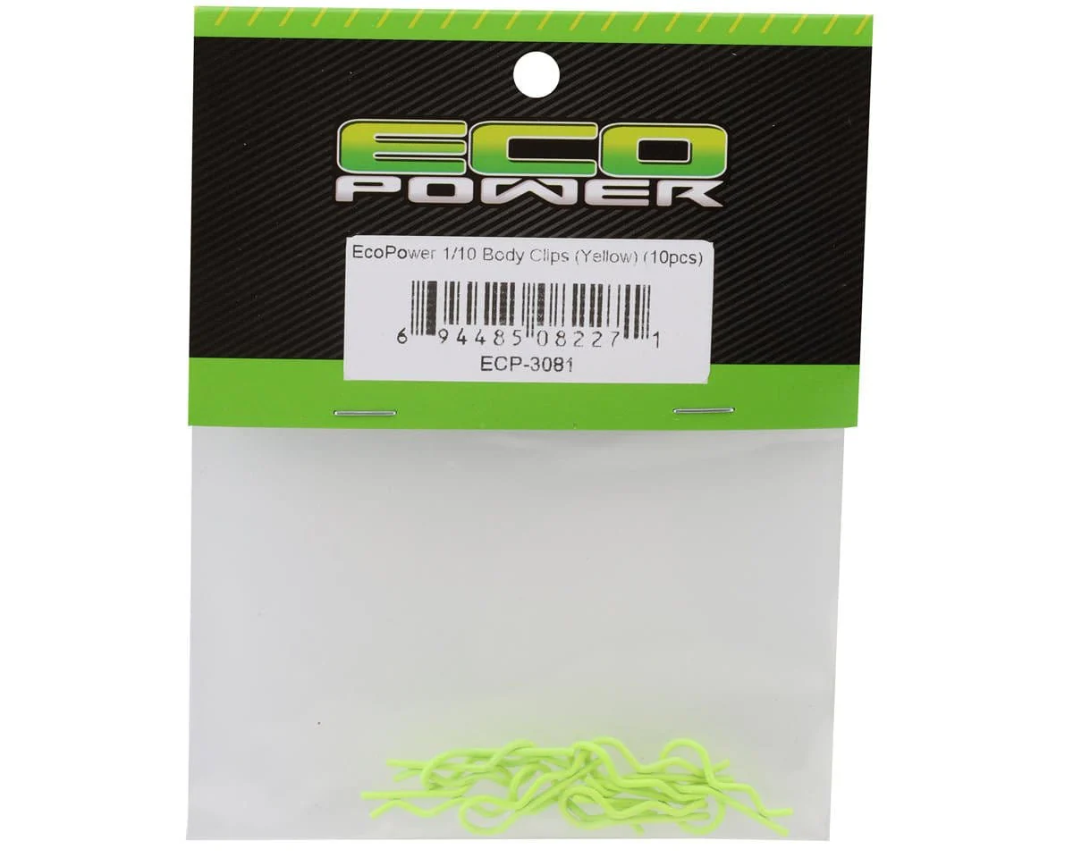 EcoPower 1/10 Body Clips - Yellow (10) - Image 2