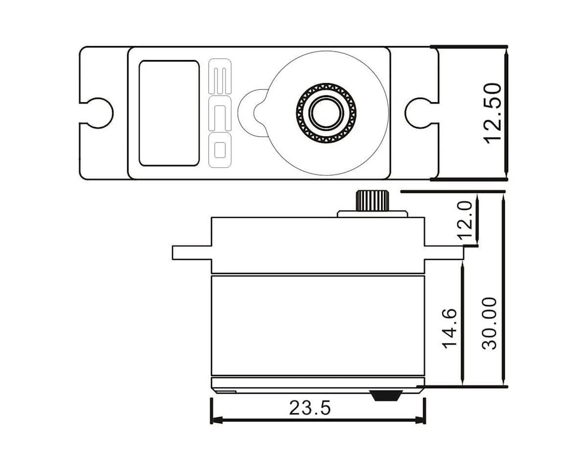 EcoPower 640T 13g Waterproof Metal Gear Digital Sub Micro Servo (TRX-4) - Image 3