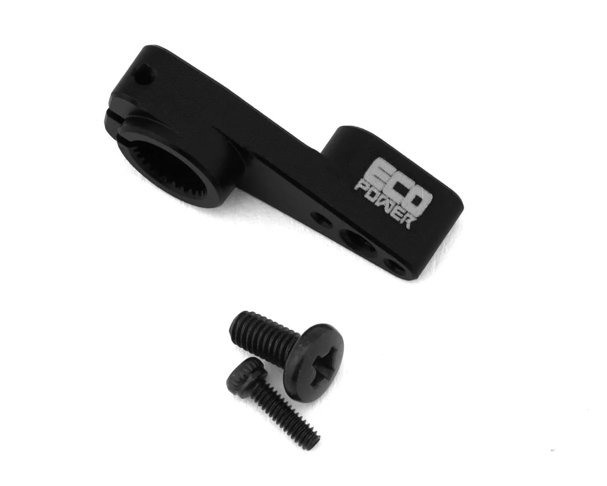 EcoPower Aluminum Clamping Servo Horn for ECP-173 & X24 Servos - Black (25T/ø5mm) (TRX4M & SCX24)